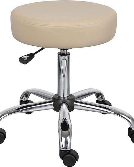 Boss Office Products Be Well Medical Spa Stool in Beige 275 lbs - LeafyLoom