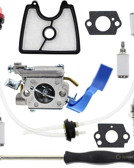 Carburetor for 125BX 125BVX 28CC Leaf Blower Replace 590460102 545081811 C1Q-W37 with 581798001 Fuel Kit - LeafyLoom