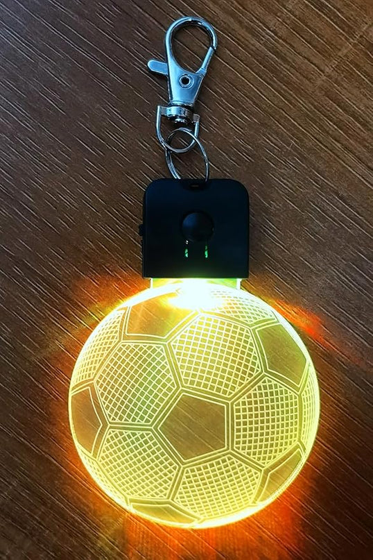 Kids Night Light Soccer 3D Illusion Lamp Soccer Gifts Light Best Gifts for Teen Boys Night Light for Kid Bedroom Room Football Decor with 7 Colors Changing Lights for Birthday, Halloween, Xmas Gift - LeafyLoom
