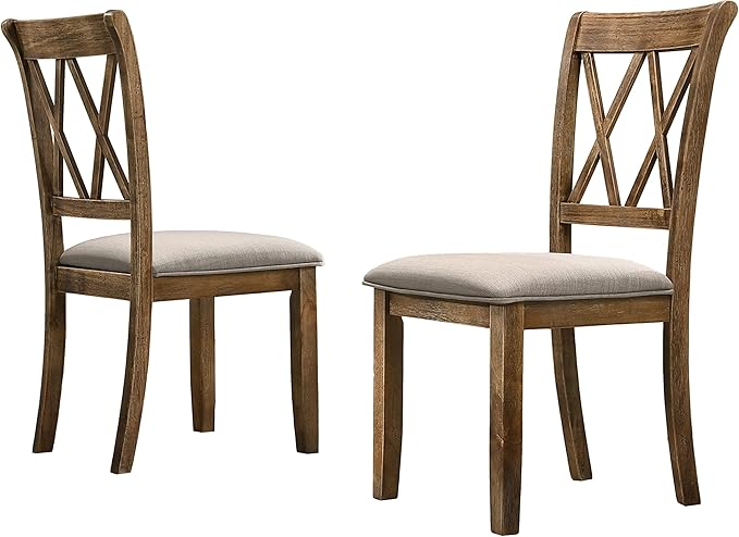 NicBex Haerin-SD-00149-LWJ Dining Chairs, 20"x19"x38", Brown - LeafyLoom