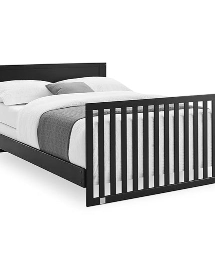 GAP babyGap Oxford 6-in-1 Convertible Crib - Greenguard Gold Certified, Ebony/Natural - LeafyLoom