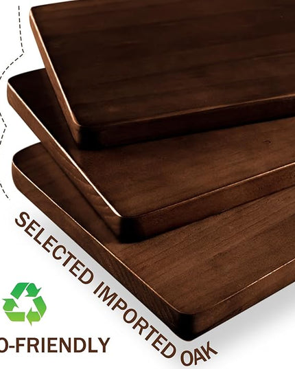 Triangle Coffee Table Glass Coffee Table for Living Room Clear Glass Coffee Table with Solid Wood Base Mid Century Modern Coffee Table for Small Spaces (Walnut-Brown, 32.3in) - LeafyLoom