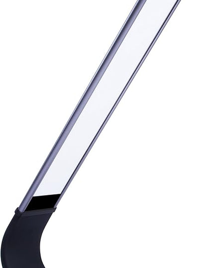 Luxe Cordless Eye Friendly LED Desk Lamp, USB Rechargeable, Up to 40 Hours of Continuous Light, Touch Control, 6 Brightness Levels, 3 Light Modes, 360 Adjustable Modern Design, Portable (Space Gray) - LeafyLoom