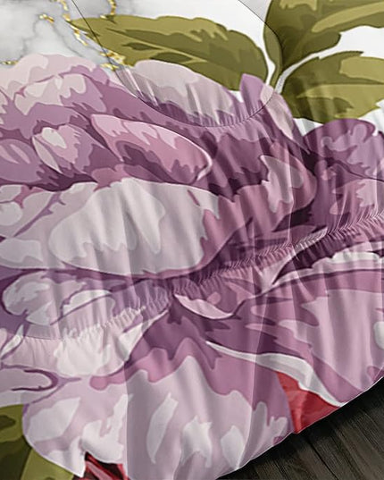 Butterfly Comforter Set for Girls Kids Adults Watercolor Butterfly Rose Bedding Set Aesthetics Butterflies Quilt Duvet Set Full Size with 1 Comforter and 2 Pillowcases - LeafyLoom