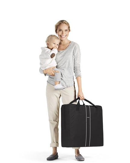 BabyBjörn Travel Crib Light + Fitted Sheet Bundle Pack, Black, One Size (640001US) - LeafyLoom