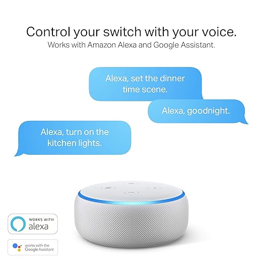 Kasa Smart 3 Way Switch HS210, Needs Neutral Wire, 2.4GHz Wi-Fi Light Switch works with Alexa and Google Home, UL Certified, No Hub Required , white KasaSmartbyTP-Link