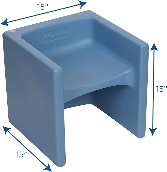 Children's Factory Woodland Set of 4 Cube Chairs - LeafyLoom