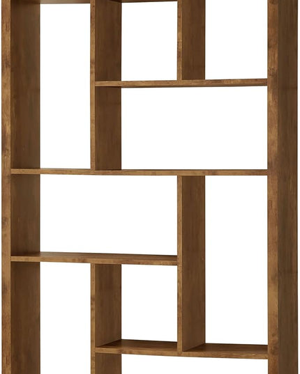 Coaster Home Furnishings Delwin 10-Shelf Bookcase Antique Nutmeg - LeafyLoom