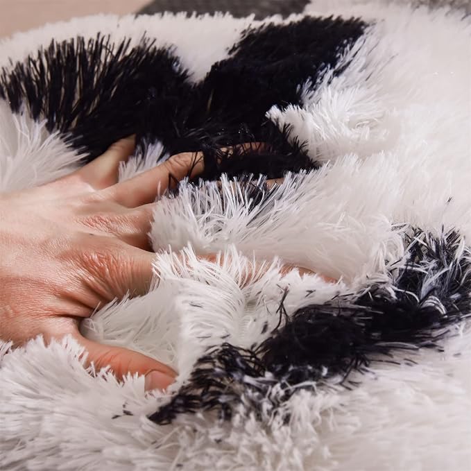 Aimuan Reading Pillow Bed Rest Wedge Large Adult Backrest Pillow with Arms Back Support for Sitting Up in Bed Cushion Incline Rest Sleeping Snoring Pillow, White-black, Large - LeafyLoom