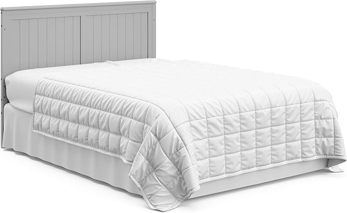 Graco Hadley 5-in-1 Convertible Crib with Drawer (Pebble Gray) – GREENGUARD Gold Certified, Crib with Drawer Combo, Full-Size Nursery Storage Drawer, Converts to Toddler Bed, Daybed - LeafyLoom