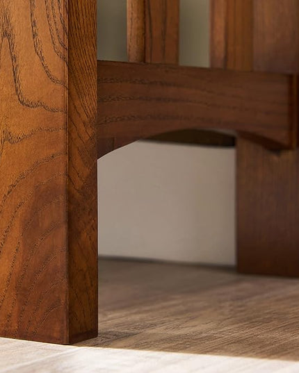 Leick Home 8261 Mission Impeccable Wood Bookcase with Drawers in Medium Oak - LeafyLoom