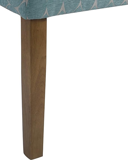 HomePop Parsons Classic Upholstered Accent Dining Chair, Teal (Set of 2) - LeafyLoom