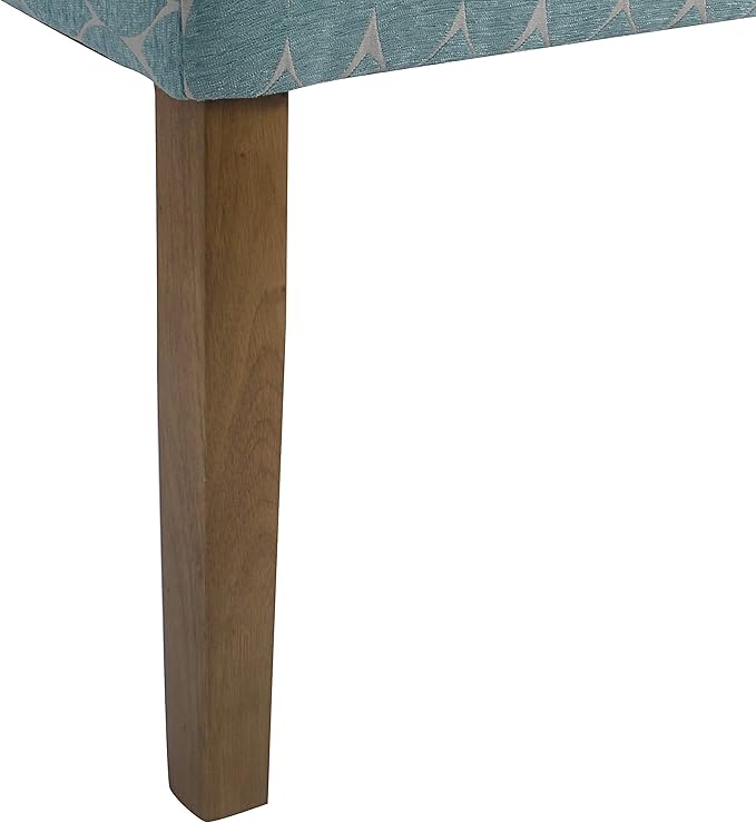HomePop Parsons Classic Upholstered Accent Dining Chair, Teal (Set of 2) - LeafyLoom