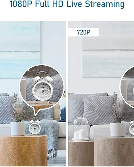 LaView 5G& 2.4GHz Security Cameras 4pcs, Home Security Camera Indoor 1080P, Wi-Fi Cameras Wired for Pet, Motion Detection, Two-Way Audio, Night Vision, Works with Alexa, iOS & Android & Web Access LaView