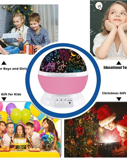 Unicorns Toys for 2-12 Year Old Girls,Star Projection 2 in 1 Girls Toys Age 3-9,Room Decor Kawaii Toddler Toys for Kids Age 4-8,Birthday Easter Christams Gifts Xmax Stocking Stuffers for Children - LeafyLoom