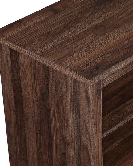 Walker Edison Wren Classic 4 Cubby TV Stand for TVs up to 65 Inches, 58 Inch, Dark Walnut - LeafyLoom