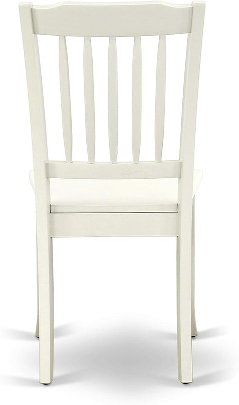 East West Furniture NDDA3-LWH-W Norden 3 Piece Kitchen Set Contains a Rectangle Room Table with Dropleaf and 2 Dining Chairs, 30x48 Inch - LeafyLoom