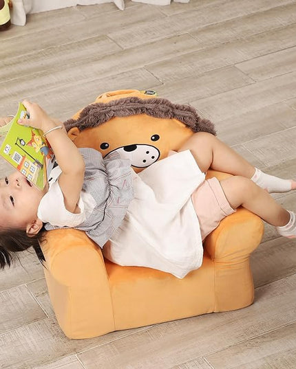 Cuddly Toddler First Chair, Premium Character Chair, Little Lion, 18 month up to 3 Years - LeafyLoom