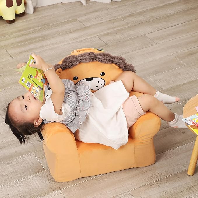 Cuddly Toddler First Chair, Premium Character Chair, Little Lion, 18 month up to 3 Years - LeafyLoom