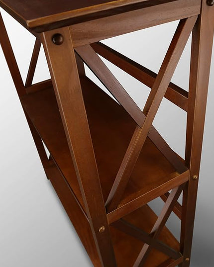 Casual Home Montego 3-Shelf Bookcase, Walnut (New) - LeafyLoom