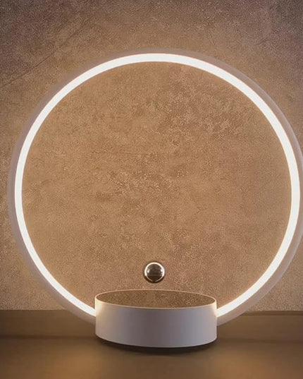 Circlo Levitating Table Lamp, Modern Floating Bedside Lamp, Levitation Night Light Desk Lamps for Home, Office Decor, Creative Gift - 3 Color Mode (NOT RGB) - LeafyLoom