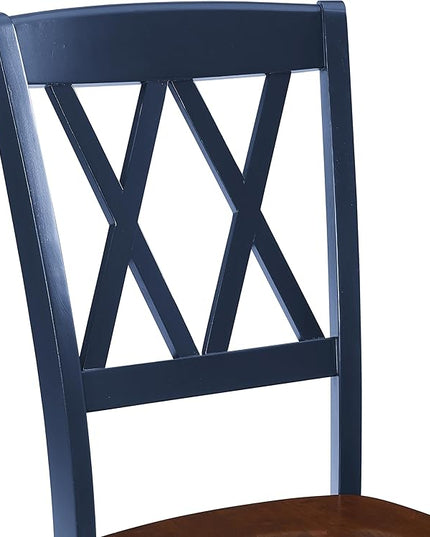 Crosley Furniture Shelby Dining Chairs (Set of 4), Navy - LeafyLoom