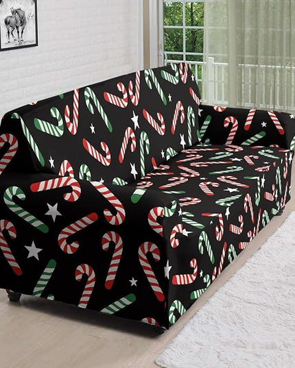 FKELYI Christmas Furniture Protector Easy Going Stretch Sofa Slipcover Non-Slip Sofa Couch Cover Washable Sofa Slipcovers XL FKELYI