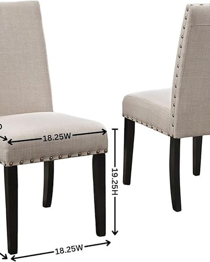 NicBex Haerin-SD-00138-LWJ Dining Chairs, 24.8"x18.3"x38", Gray - LeafyLoom