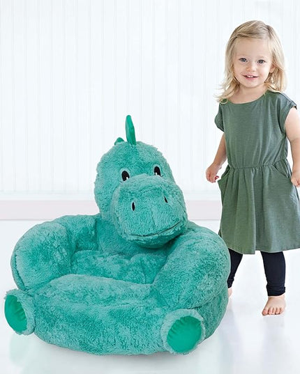 Trend Lab Dinosaur Toddler Chair Plush Character Kids Chair Comfy Furniture Pillow Chair for Boys and Girls, 21 x 19 x 19 inches - LeafyLoom