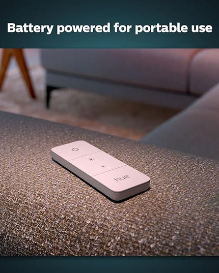 Philips Hue Smart Dimmer Switch with Remote, White - 1 Pack - Turns Hue Lights On, Off, Dims or Brightens - Requires Hue Bridge - Easy, No-Wire Installation PhilipsHue