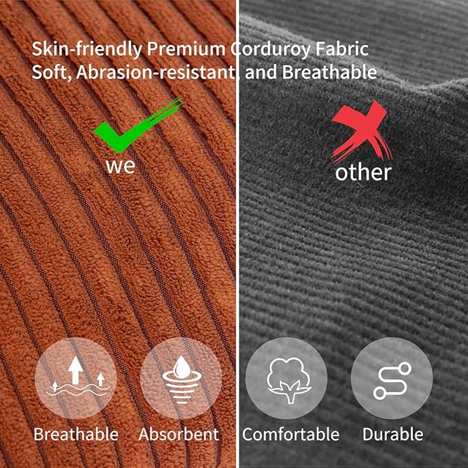 Bean Bag Chairs Cover (No Filler), for Adults,Teens,Kids,[Small 32 * 28 in] Coffee - LeafyLoom