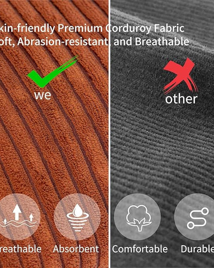 Bean Bag Chairs Cover (No Filler),Bean Bag Cover,Bean Bag for Kids,Adults,Teens-Large 36 x 45 inches Gray Bean Bags - LeafyLoom