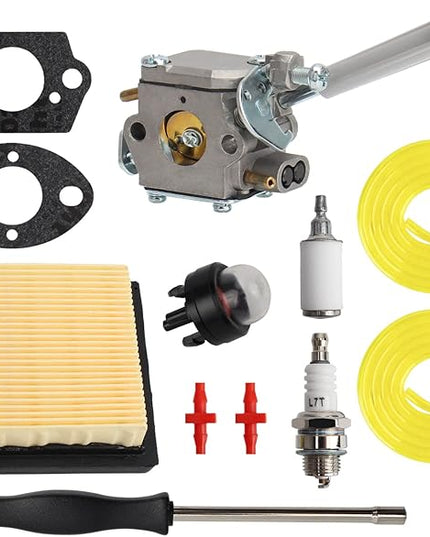 BP42 Carburetor 308054079 308054093 WT-1086 w/Air Filter 900777005 for Ryobi RY08420A RY08420 Backpack Blower 530069247 Carb Tune Up Kit Air Filter Adjustment Tool - LeafyLoom
