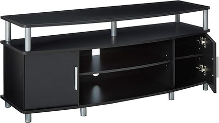 Ameriwood Home Carson TV Stand for TVs up to 50", Black - LeafyLoom