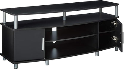 Ameriwood Home Carson TV Stand for TVs up to 50", Black - LeafyLoom