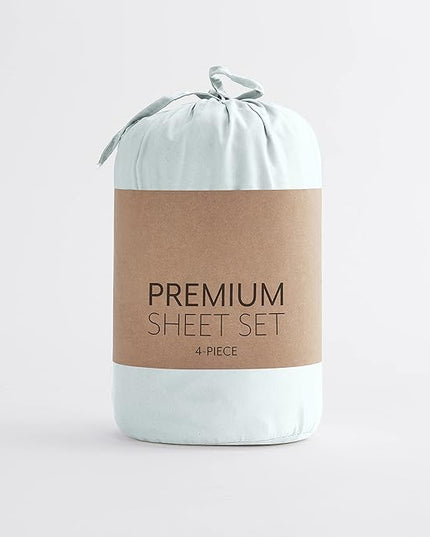 Linen Market Bed Sheets for Twin Size Bed (Mint) - Sleep Better Than Ever with These Soft and Cooling Twin Sheets - Deep Pocket Fits 16" Thick Beds - 3 Piece Twin Sheet Set - LeafyLoom