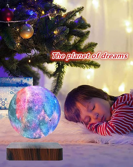 Levitating Moon Lamp Floating and Spinning in Air Freely with Gradually Changing LED Lights Between 3 Colors,Suitable for Room and Office Decoration, Black Technology Products - LeafyLoom