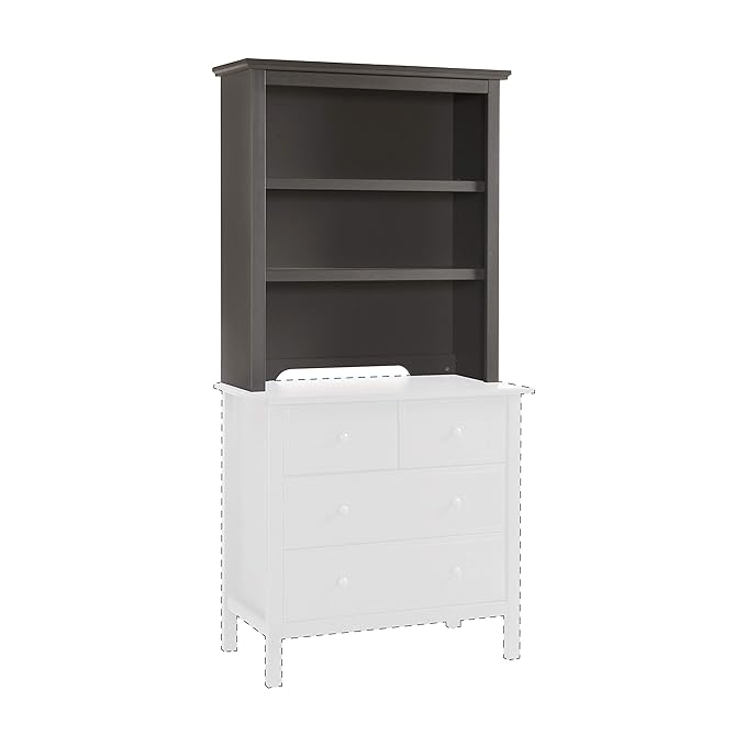 DaVinci Autumn Bookcase/Hutch in Slate - LeafyLoom
