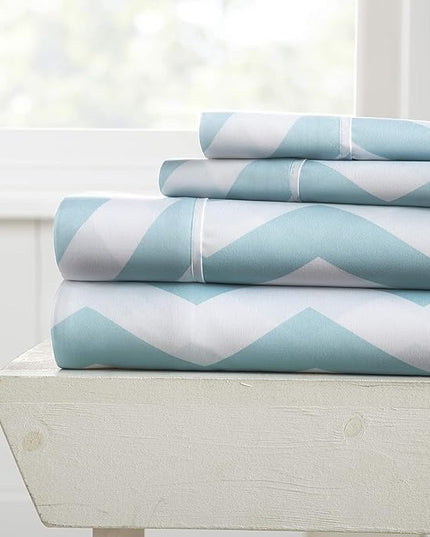 Linen Market 3 Piece Twin Bedding Sheet Set (Turquoise Arrow) - Sleep Better Than Ever with These Ultra-Soft & Cooling Bed Sheets for Your Twin Size Bed - Deep Pocket Fits 16" Mattress - LeafyLoom