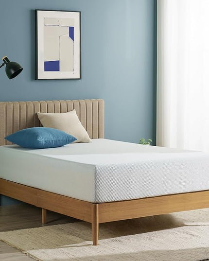 ZINUS 12 Inch Green Tea Cooling Memory Foam Mattress [New Version], Twin, Fiberglass free, Medium Firmness, Cooling Gel Foam, Certified Safe Foams & Fabric, Mattress in A Box - LeafyLoom
