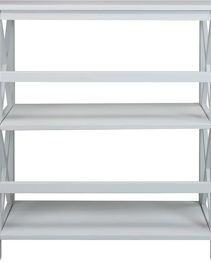 Casual Home 3-Shelf Montego Bookcase, White - LeafyLoom
