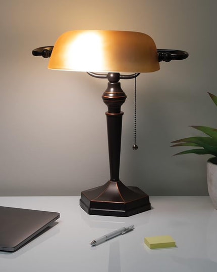 Desk Lamp, LED Lamp, Table Lamp for Home and Office, Desk Light, Bedside Lamp, Antique Bronze - LeafyLoom