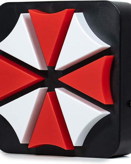 Numskull Resident Evil Umbrella Corp Lamp Wall Light - Ambient Lighting Gaming Accessory for Bedroom, Home, Study, Office, Work - Official Resident Evil Merchandise - LeafyLoom