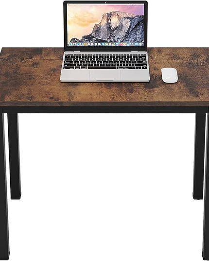SogesGame Small Computer Desk, 31.5 inches Small Office Desk Computer Table Study Writing Desk Workstation for Home Office, Retro - LeafyLoom