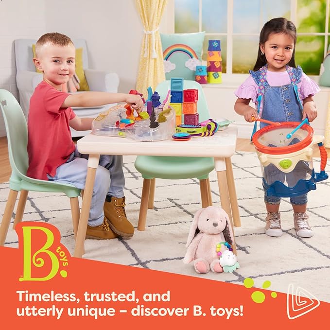 B. toys- B. spaces – Chairs For Kids – 2 Chairs – Wooden Legs - Furniture For Kids – Kid Century Modern: Chair Set - Mint- 3 Years + - LeafyLoom
