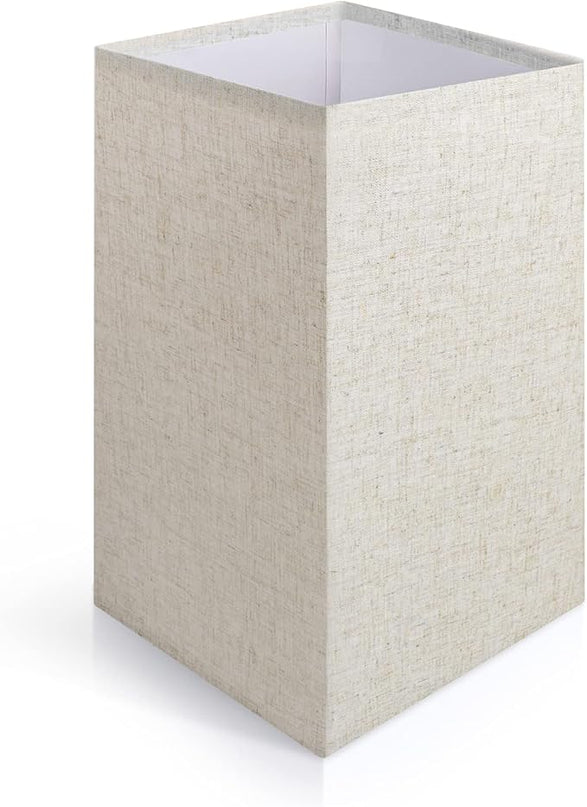 OUTON Linen Lamp Shade 16 x 8.5 x 8.5 inch for Shelf Floor Lamp (Beige) - LeafyLoom