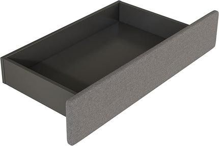 Queen Size Linen Upholstered Platform Bed with 2 Drawers and 2 sets of USB Ports on Each Side,Wood Bed Frame w/Button-Tufted Design Headboard,for Bedroom,Apartment,Gray - LeafyLoom