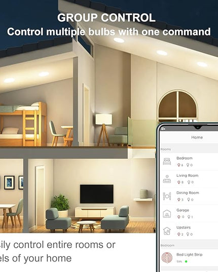 Sengled Alexa Light Bulbs, Updated FFS Smart Flood Light, Smart Bulb That Works with Alexa & Google Assistant, 7.5W 65W Equivalent,2700K BR30 Smart Light, No Hub Required, 2.4Ghz WiFi Only, 2 Pack Sengled