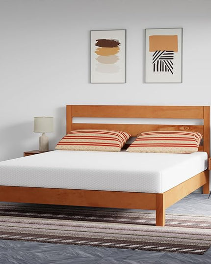 FDW 8 inch Gel Memory Foam Mattress for Cool Sleep & Pressure Relief/Medium Firm Mattresses/CertiPUR-US Certified/Bed-in-a-Box/Pressure Relieving,California King - LeafyLoom