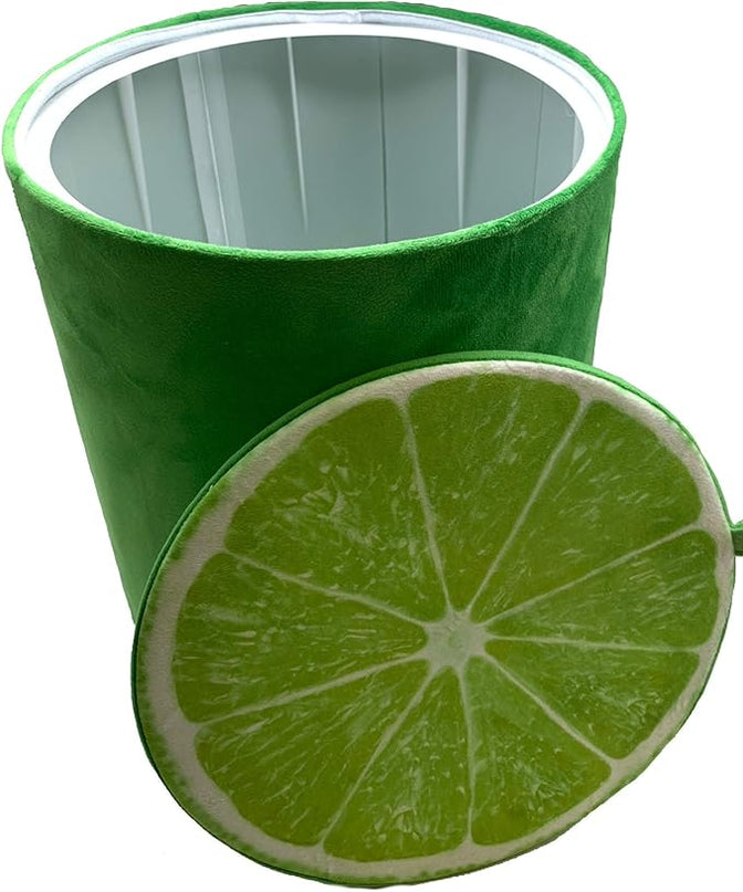 Storl Organizer Storage Stool for Toy and Cloth and Kids Stool (Lime, 12Wx13H) - LeafyLoom